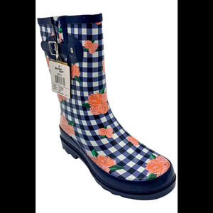 Western Chief Women's Waterproof Mid Rain Boot Blooming - Medium